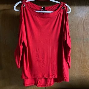 Woman’s red top new with tags size medium
